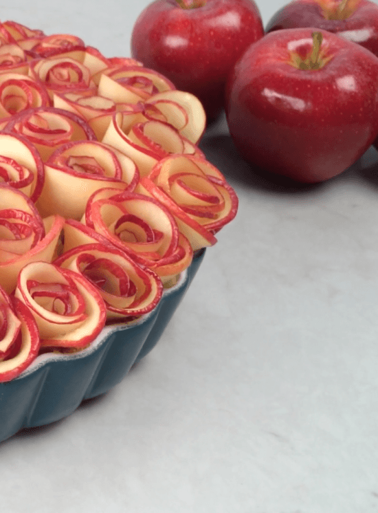 rose apple tart recipe video ann reardon