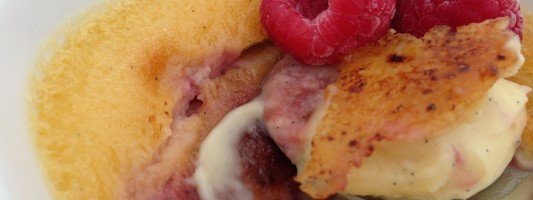 raspberry creme brûlée