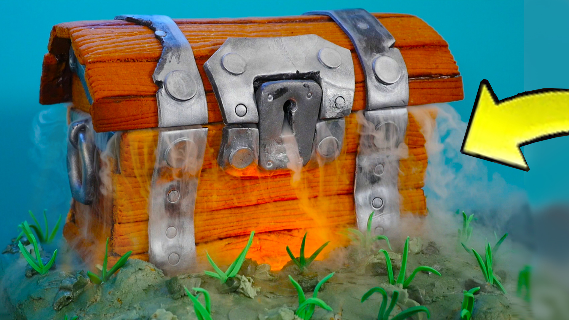 fortnite chest in real life bornite cake treasure chest