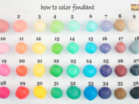 chart of fondant colors